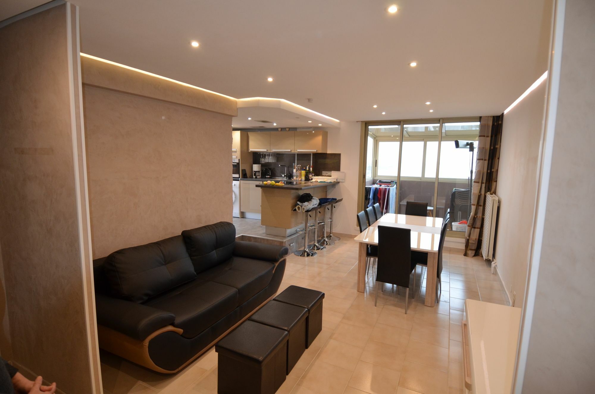 Appartement Rooftop 8 Personnes Grande Terrasse Avec Parking Quartier Aeroport Nice Luaran gambar